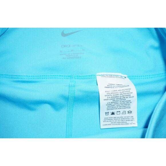 Nike Dri-Fit Blue Pleated Tennis Skort - Size M - Built-In Shorts Activewear - Picture 3 of 8